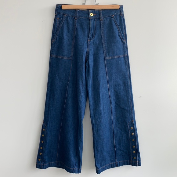 Anthropologie- Wide Leg Jeans - Picture 1 of 11